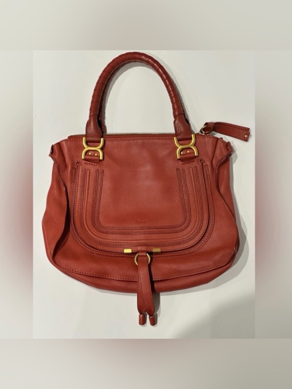 Chloé Marcie Bag Rust/Orange Leather